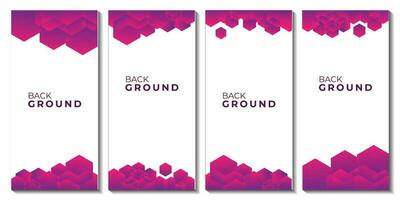 abstract geometric background purple gradient vector