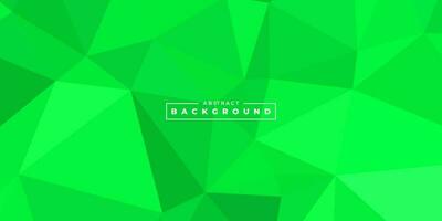 abstract green background with triangle vector