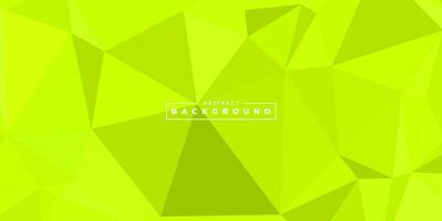 abstract green background with triangle vector