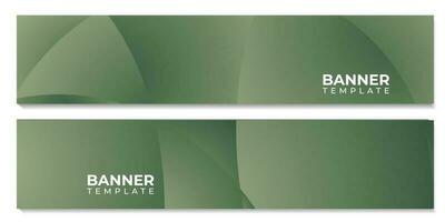 set of banner template with wave colorful vector