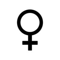 femenino. hembra iconos hembra sencillo signo. mujer simbolos niña icono. vector hembra símbolo icono. hembra icono diseño ilustración. dama símbolos