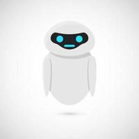 Cartoon robot character. Chat bot.  Vector illustration