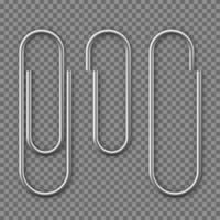 Realistic Paper clip attachment with shadow. Paperclip icon. Attach file business document. Vector illustration