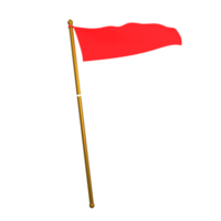 3d bandera Indonesia ilustración png