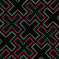 Seamless pattern of cross shape in dark color. photo