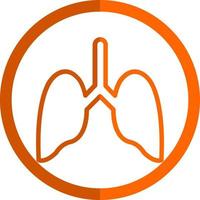 diseño de icono de vector de pulmones