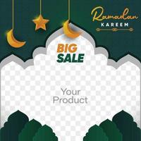 Ramadan Kareem Poster Islam vector
