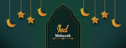 Ied Mubarak Facebook Cover Header vector