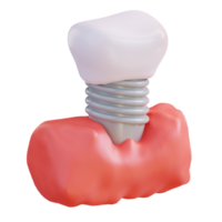 3d ilustración de adecuado dentadura postiza png