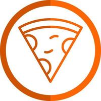 Pizza Slice Vector Icon Design