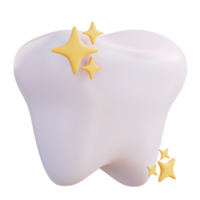 3d illustration clean shining teeth png