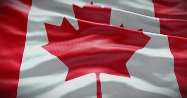 Canada country flag waving background, 4k backdrop animation video