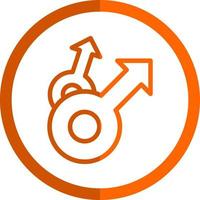 Mars Double Vector Icon Design