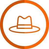 sombrero, vaquero, lado, vector, icono, diseño vector