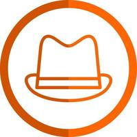 sombrero, vaquero, vector, icono, diseño vector