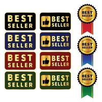 Vector illustration of best seller label for business purpose