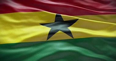 Ghana Flagge Hintergrund. National Flagge von Land winken video