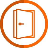 Door Open Vector Icon Design