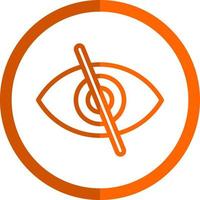Eye Slash Vector Icon Design