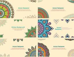 Ethnic background with copy space area using mandala style. Suitable for banner, poster, card, etc vector