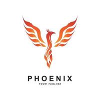 Phoenix logo icon, vector illustration, template design, brand company