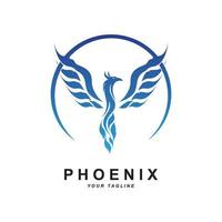 Phoenix logo icon, vector illustration, template design, brand company