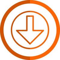 Arrow Alt Circle Down Vector Icon Design