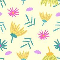 Floral seamless pattern. Spring background vector design.