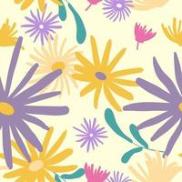 Floral seamless pattern. Spring background vector design.