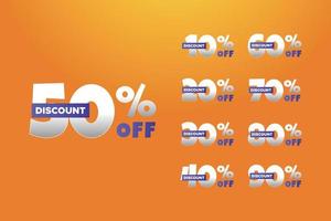 Discount Set Design Template Sale vector