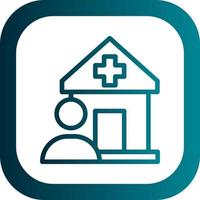 diseño de icono de vector de usuario de hospital