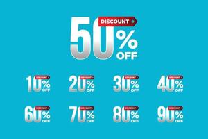 Discount Set Design Template Sale vector