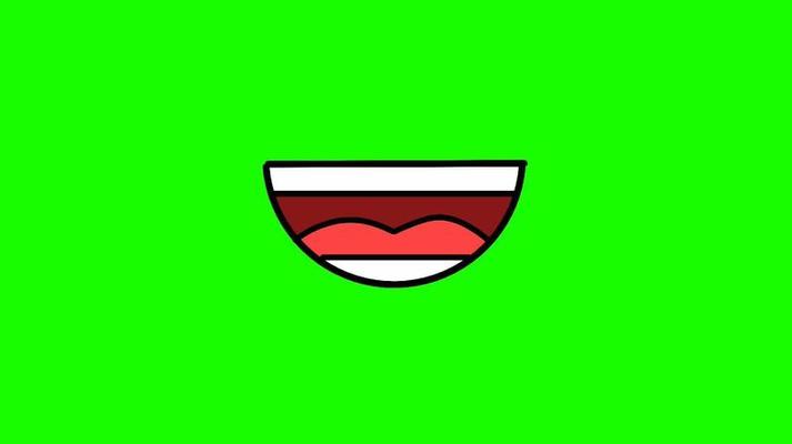 animación de boca parlante con pantalla verde 21019980 Vídeo de stock en  Vecteezy