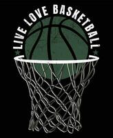 Basketball Lovers Vector and Typography Free T shirt Design.