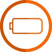 Battery Empty Vector Icon Design