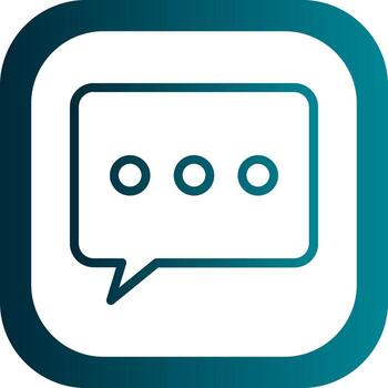 diseño de icono de vector cuadrado de mensaje