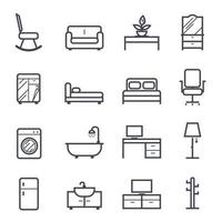 Furniture line Icon. vector