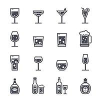 Alcohol Beverage filled icon. vector