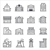 Building line icon. vector