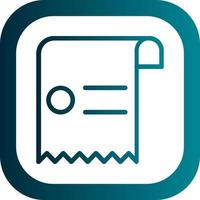 Receipt Vector Icon Design