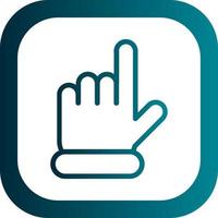 Hand Point Up Vector Icon Design