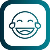 Grin Tongue Squint Vector Icon Design