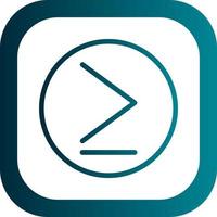 Greater Than Vector Icon Design