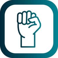 Fist Raised Vector Icon Design