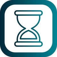 Hourglass End Vector Icon Design