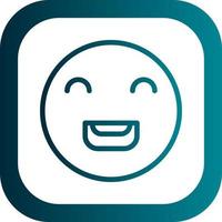 Laugh Beam Vector Icon Design
