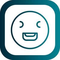 Laugh Squint Vector Icon Design