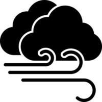 Cloudy Windy Vector Icon