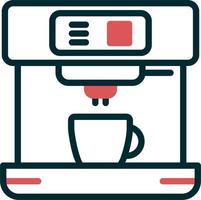 icono de vector de máquina de café