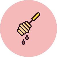 Honey Dipper Vector Icon